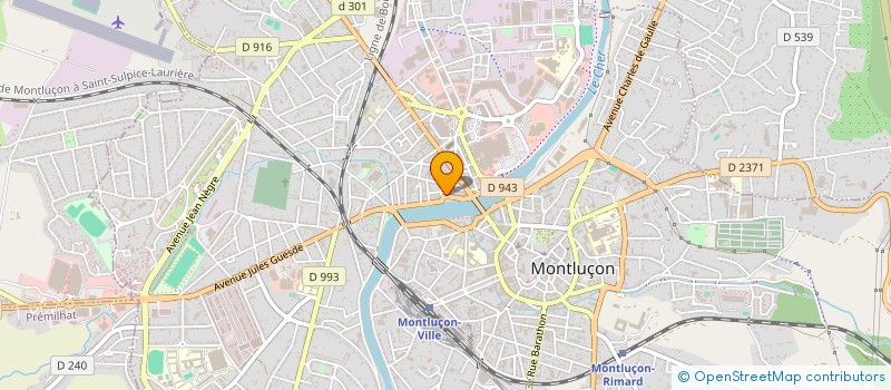 localisation de l'entreprise LABORATOIRE AURELIE HAMEL à MONTLUCON