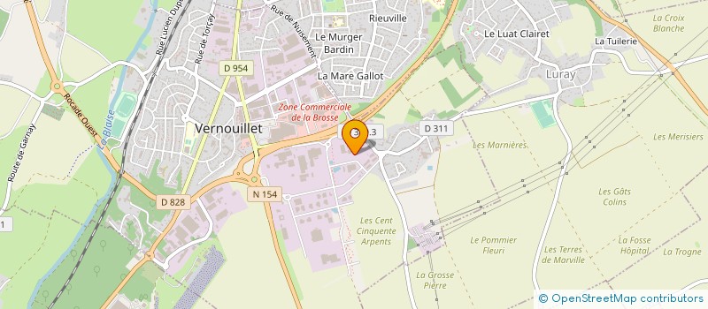 localisation de l'entreprise LABORATOIRE BAILLY-CREAT à VERNOUILLET