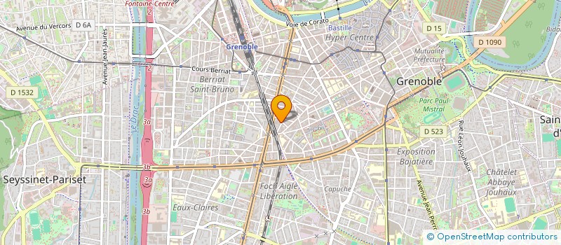 localisation de l'entreprise LABORATOIRE BARRAL à GRENOBLE