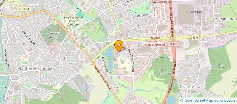 localisation de l'entreprise LABORATOIRE BATTISTON à METZ