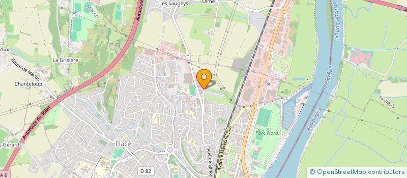 localisation de l'entreprise LABORATOIRE BEAUJOLAIS BOURG OENOLOGIE à MACON