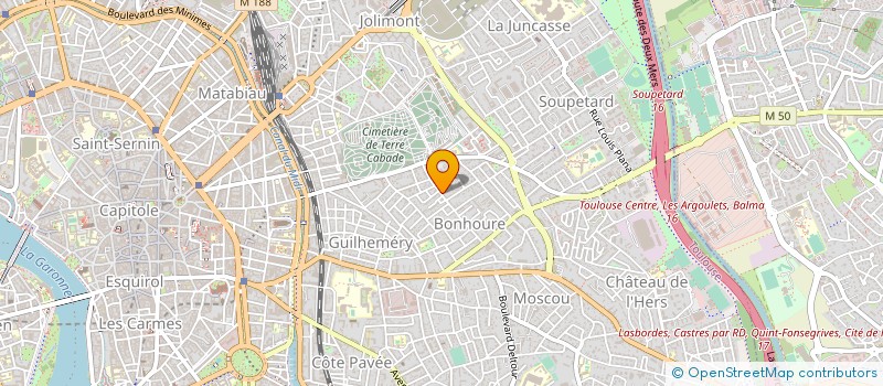 localisation de l'entreprise LABORATOIRE BENOIT BORRELLI à TOULOUSE