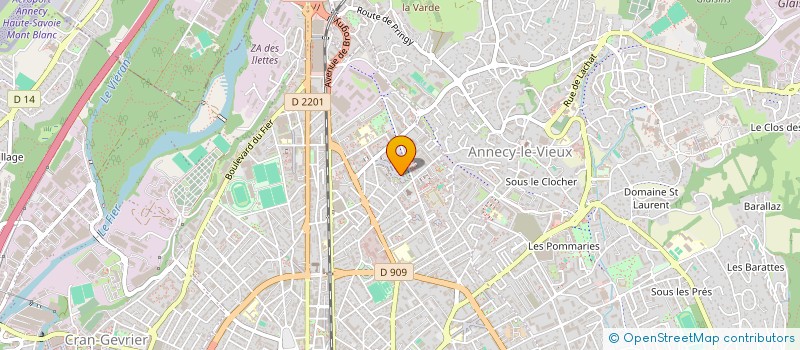 localisation de l'entreprise LABORATOIRE BENOIT PRIEUR  ANNECY