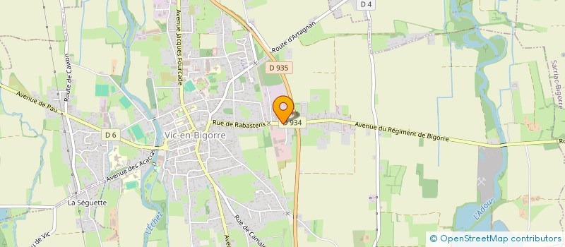 localisation de l'entreprise LABORATOIRE BERINGUET  VIC-EN-BIGORRE