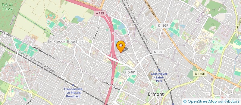 localisation de l'entreprise LABORATOIRE BERNARD ET ASSOCIES à LE PLESSIS-BOUCHARD