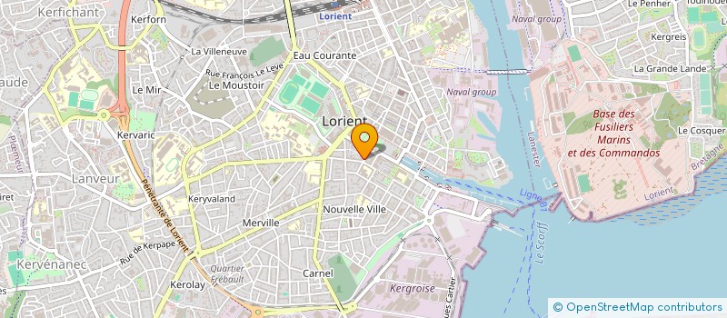 localisation de l'entreprise LABORATOIRE BERTRAND LOUE  LORIENT