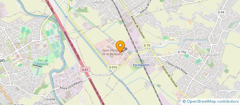 localisation de l'entreprise LABORATOIRE BIO SEARCH à ESCALQUENS