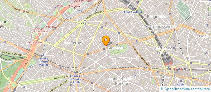 localisation de l'entreprise LABORATOIRE BIOLOGIE PARC MONCEAU  PARIS