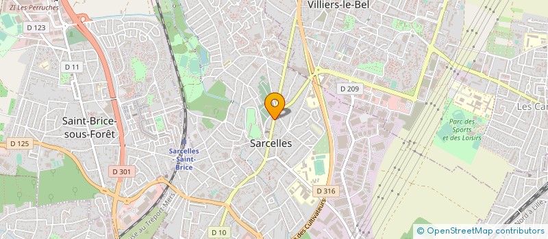 localisation de l'entreprise LABORATOIRE BISMUTH LAURENT à SARCELLES