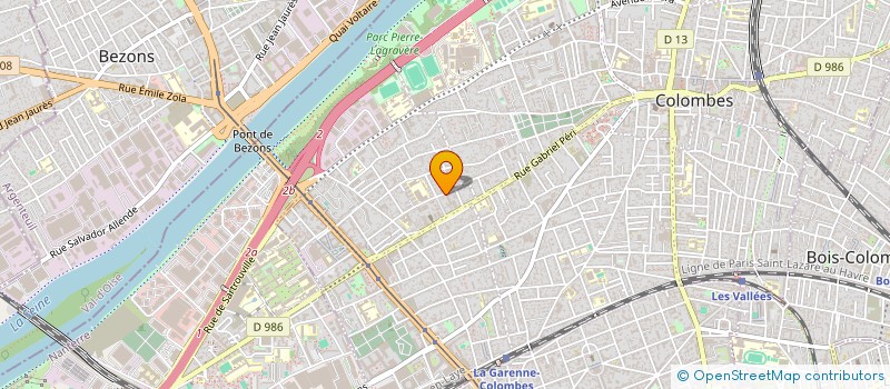 localisation de l'entreprise LABORATOIRE BOMANN à COLOMBES