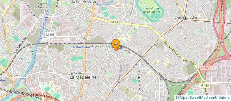 localisation de l'entreprise LABORATOIRE BUISSON à MARCQ-EN-BARŒUL