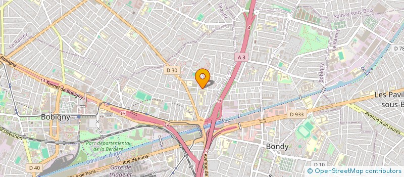 localisation de l'entreprise LABORATOIRE CAPILAIRE  BOBIGNY