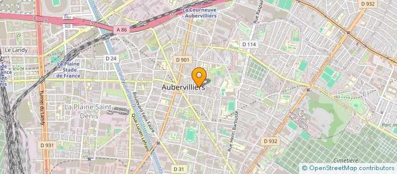 localisation de l'entreprise LABORATOIRE CARRE à AUBERVILLIERS