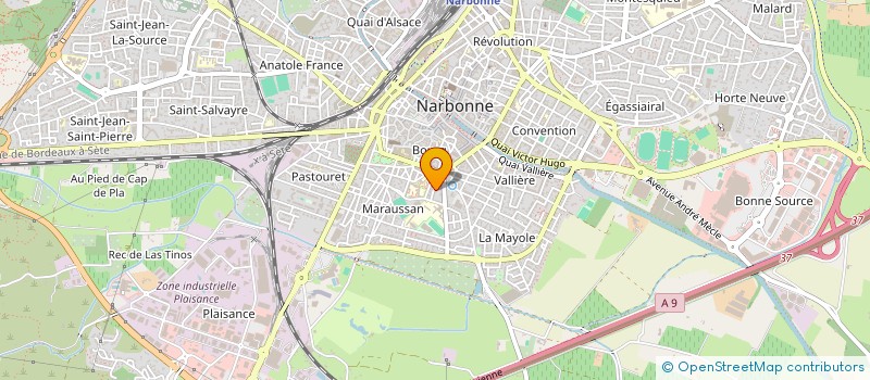 localisation de l'entreprise LABORATOIRE CBL  NARBONNE