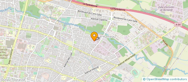 localisation de l'entreprise LABORATOIRE CEVESSE à PAU