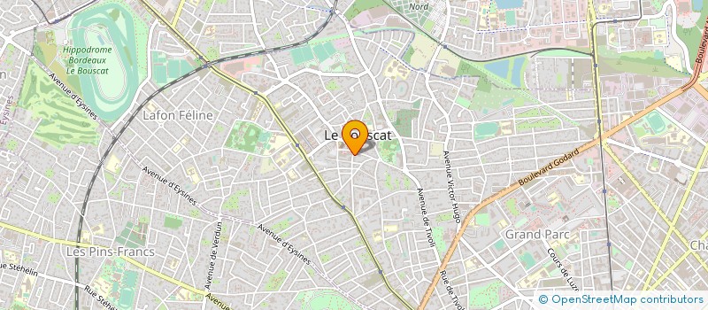 localisation de l'entreprise LABORATOIRE CHANTEUR AUDIO - SUD GIRONDE  LE BOUSCAT