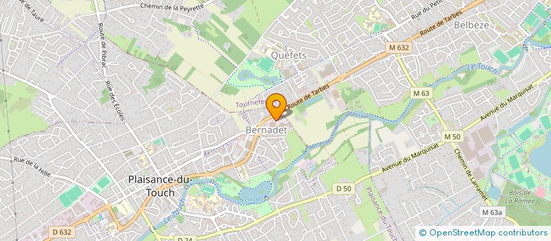 localisation de l'entreprise LABORATOIRE CHAZE  PLAISANCE-DU-TOUCH