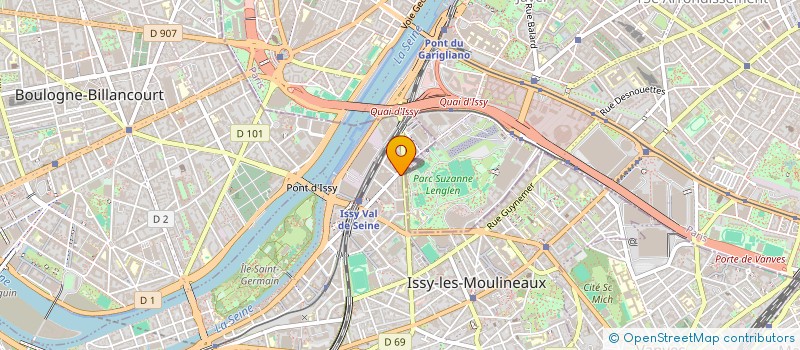 localisation de l'entreprise LABORATOIRE CHIMIE INDUSTRIELLE SILSA à ISSY-LES-MOULINEAUX