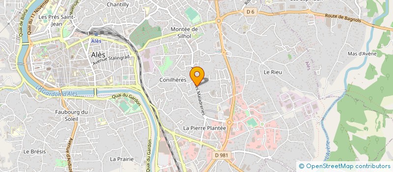 localisation de l'entreprise LABORATOIRE CL TECH à ALES