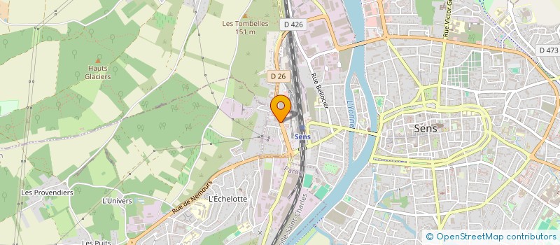 localisation de l'entreprise LABORATOIRE CL2M  COURTOIS-SUR-YONNE