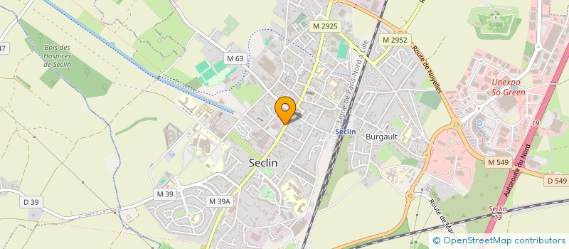 localisation de l'entreprise LABORATOIRE CONTAGEL à SECLIN