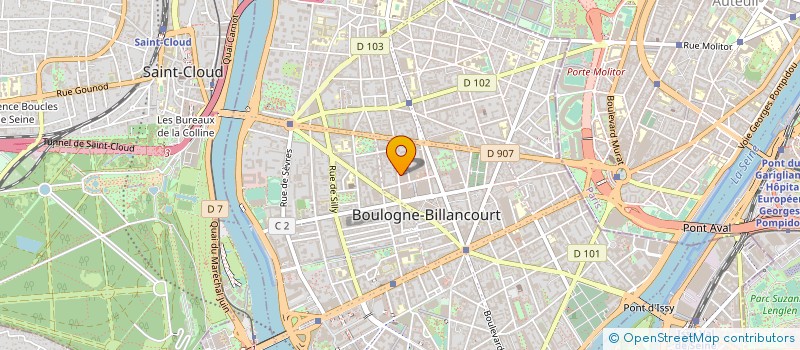 localisation de l'entreprise LABORATOIRE COSMETIQUE DE LECOUSSE  BOULOGNE-BILLANCOURT