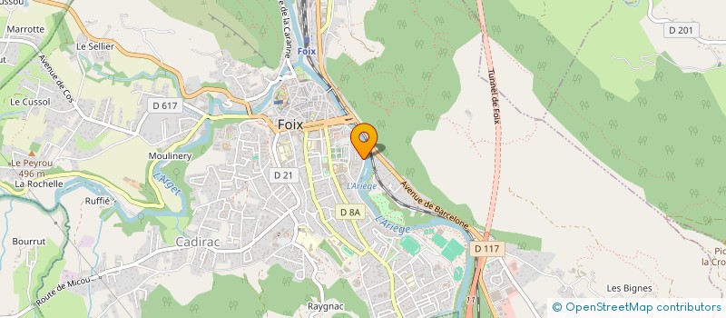 localisation de l'entreprise LABORATOIRE COSMETIQUE DOUCEUR DES NEIGES à FOIX