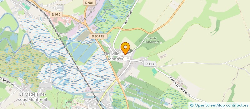 localisation de l'entreprise LABORATOIRE COTE SOURIRE  HUCQUELIERS