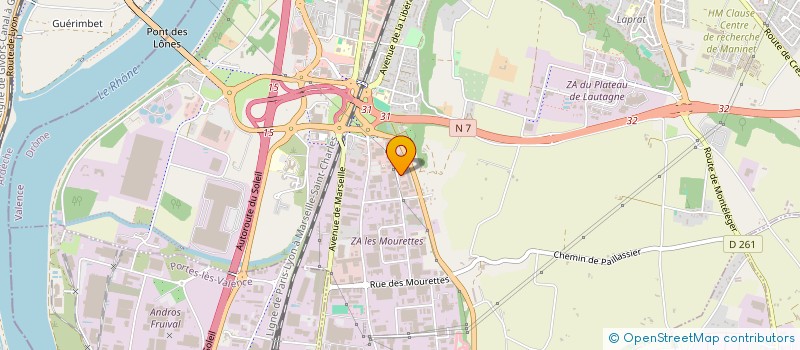 localisation de l'entreprise LABORATOIRE COURTRAY  VALENCE