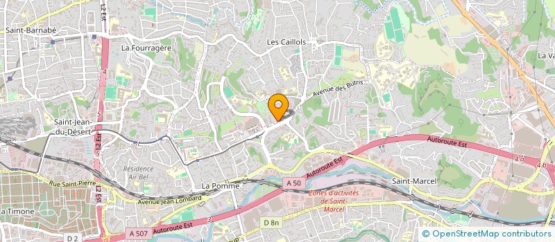 localisation de l'entreprise LABORATOIRE D ANALYSES DE BIOLOGIE G2F à MARSEILLE