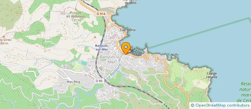 localisation de l'entreprise LABORATOIRE D'ANALYSES DE BIOLOGIE MEDICALE BRAHEM à BANYULS SUR MER