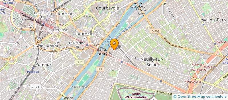 localisation de l'entreprise LABORATOIRE D'ART ET DE CREATION à NEUILLY-SUR-SEINE