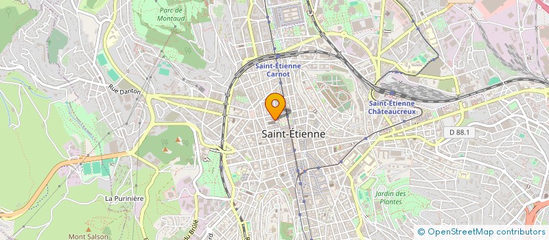 localisation de l'entreprise LABORATOIRE D ART IMPLIQUE à SAINT-ETIENNE