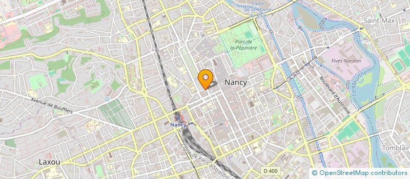 localisation de l'entreprise LABORATOIRE D AUDIOPROTHESE LORRAINE à NANCY