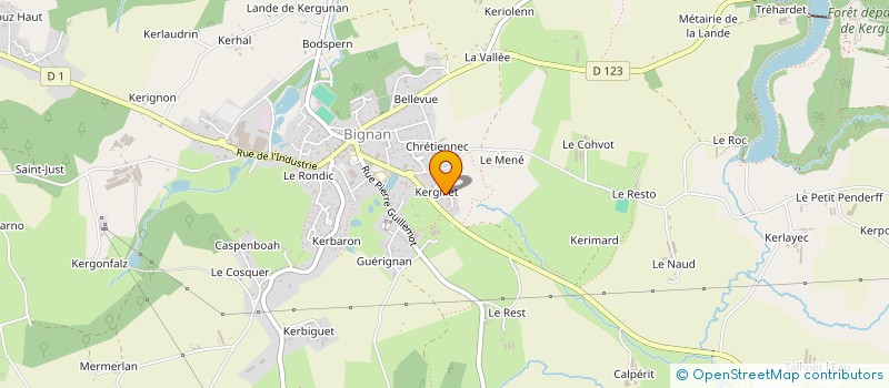 localisation de l'entreprise LABORATOIRE D'ETUDES ET DE RECHERCHES SUR LES VEHICULES INNOVANTS à PLUMELIN