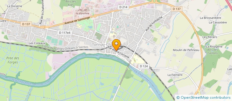localisation de l'entreprise LABORATOIRE D HYGIENE ALIMENTAIRE à TONNAY-CHARENTE