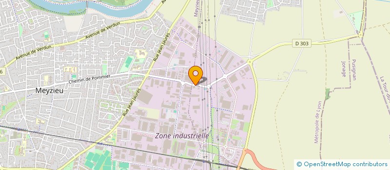 localisation de l'entreprise LABORATOIRE D2L à JONAGE