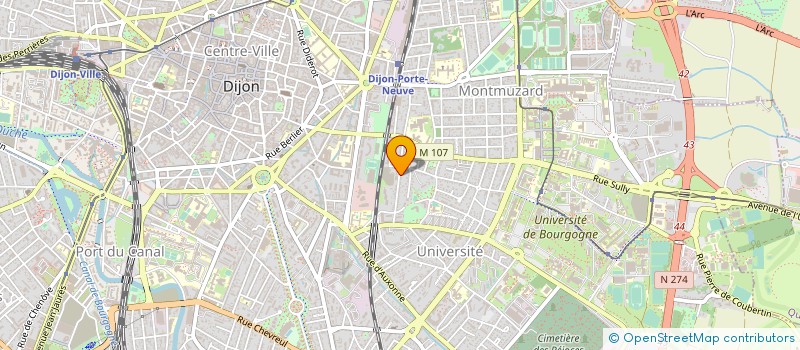 localisation de l'entreprise LABORATOIRE DAVRY PROTHESE DENTAIRE à DIJON