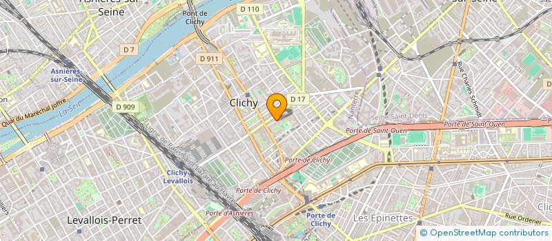 localisation de l'entreprise LABORATOIRE DE BIOGENESE APPLIQUEE à CLICHY