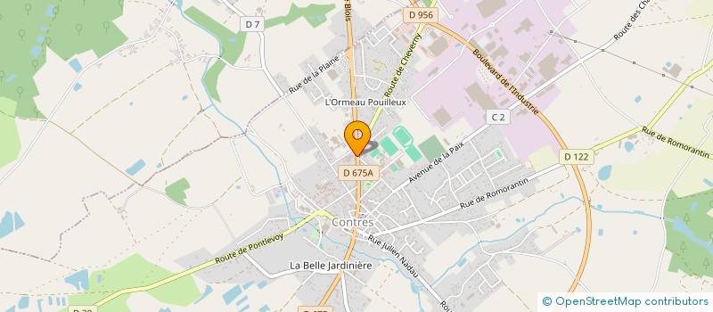 localisation de l'entreprise LABORATOIRE DE BIOLOGIE MEDICALE SELCO BIO à LE CONTROIS-EN-SOLOGNE
