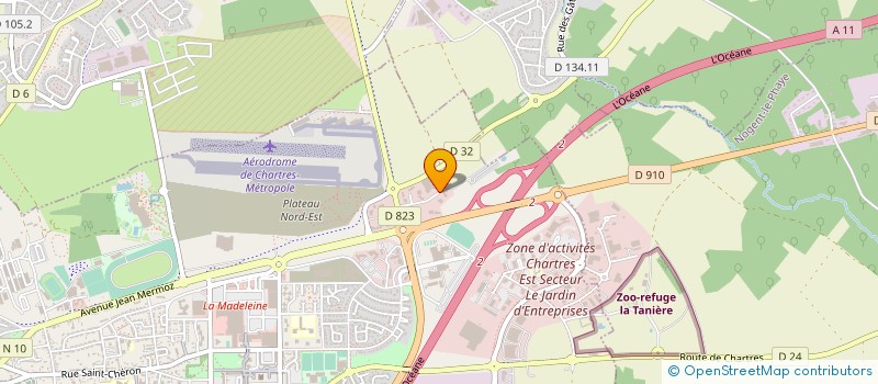 localisation de l'entreprise LABORATOIRE DE CONTACTOLOGIE APPLIQUEE à CHARTRES