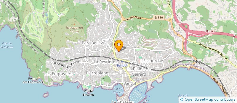 localisation de l'entreprise LABORATOIRE DE CORRECTION AUDITIVE BANDOL - SAINT CYR à BANDOL