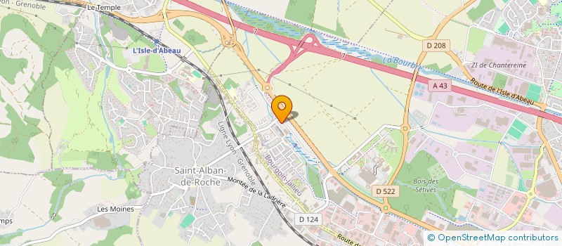 localisation de l'entreprise LABORATOIRE DE CORRECTION AUDITIVE DE BOURGOIN à BOURGOIN-JALLIEU