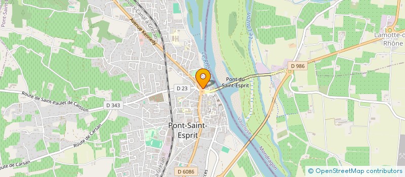 localisation de l'entreprise LABORATOIRE DE CORRECTION AUDITIVE DE PONT SAINT ESPRIT  PONT-SAINT-ESPRIT