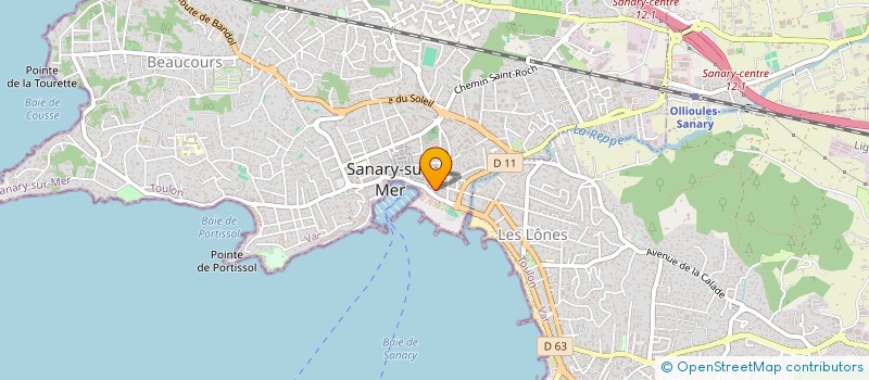 localisation de l'entreprise LABORATOIRE DE CORRECTION AUDITIVE DE SANARY SUR MER à SANARY-SUR-MER