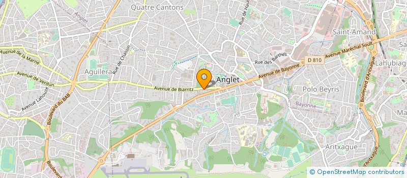 localisation de l'entreprise LABORATOIRE DE CORRECTION AUDITIVE SARL à ANGLET