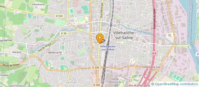 localisation de l'entreprise LABORATOIRE DE CORRECTION AUDITIVE VILLEFRANCHE  VILLEFRANCHE-SUR-SAONE