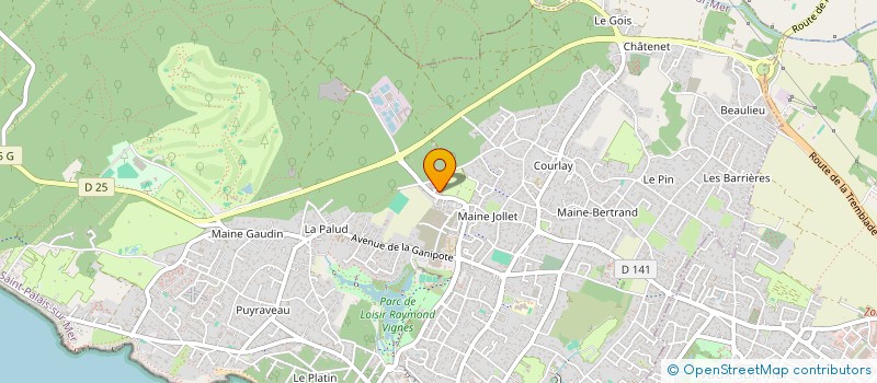 localisation de l'entreprise LABORATOIRE DE GEMMOLOGIE COTE DE BEAUTE  SAINT-PALAIS-SUR-MER