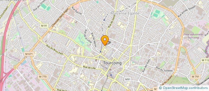 localisation de l'entreprise LABORATOIRE DE L HEMEDONINE à TOURCOING