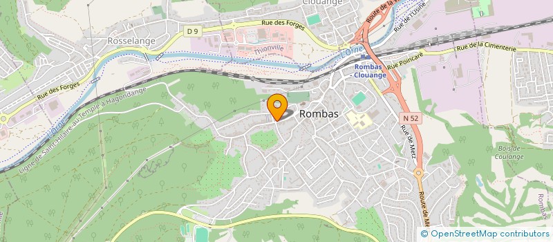 localisation de l'entreprise LABORATOIRE DE PROTHESE DENTAIRE DE L'ORNE  ROMBAS